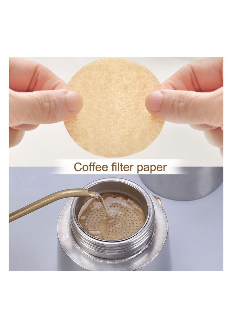 Generic - 600 PCS Unbleached Coffee Filters, Replacement Round Coffee Filters Fits for Aerobie for Aeropress Coffee and for Espresso Makers (6cm in Diameter) - Image 1