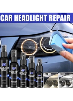 OUHOE Car Headlight Repair Fluid, Convenient Portable Auto Headlight Restoration Liquid, Long Lasting Innovative Headlight Repair Polish, Scratch Removal Spray for Head Light Lens, (1pc 20ml)  - Image 2