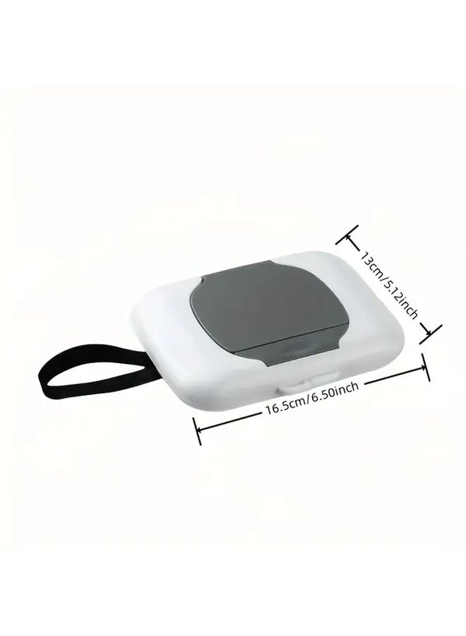 Wet Wipes Dispenser Box One Touch Operation Push Button Lid Compact Holder For Diaper Travel Camping On The Go Random Color - Image 4