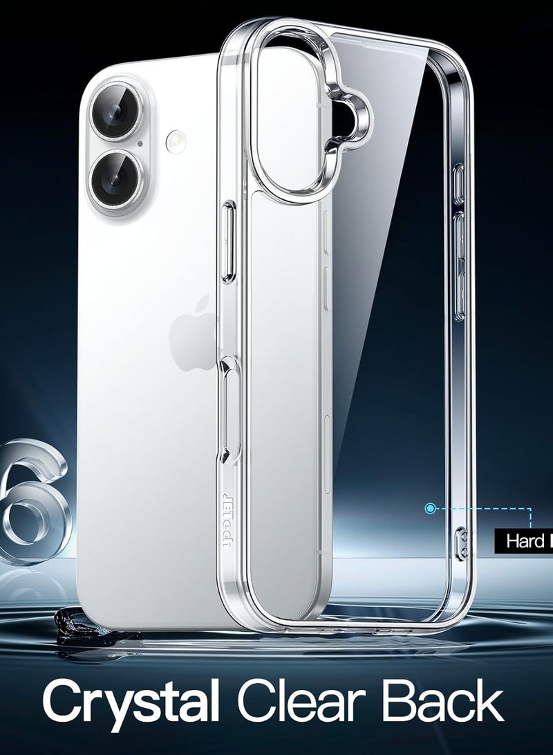 iPhone 16 Plus Case Cover Non-Yellowing Shockproof Bumper Phone Case Anti-Scratch Crystal Clear Back Cover For iPhone 16 Plus 6.7-Inch - Image 3