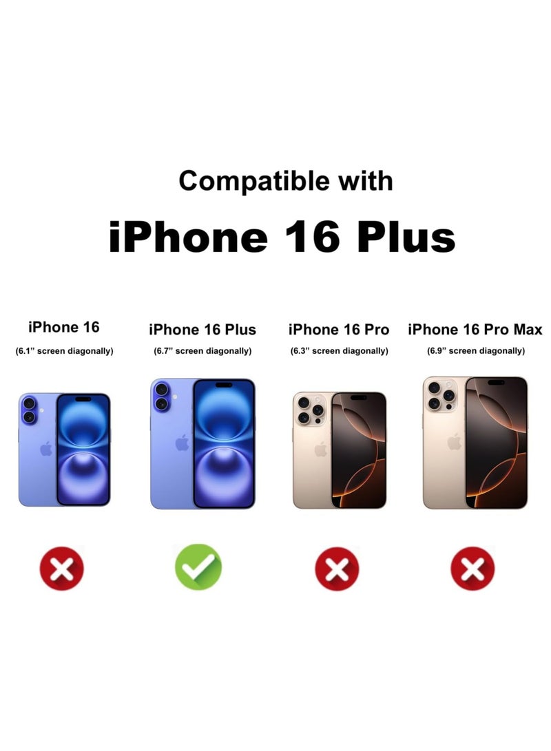 iPhone 16 Plus Case Cover Non-Yellowing Shockproof Bumper Phone Case Anti-Scratch Crystal Clear Back Cover For iPhone 16 Plus 6.7-Inch - Image 2