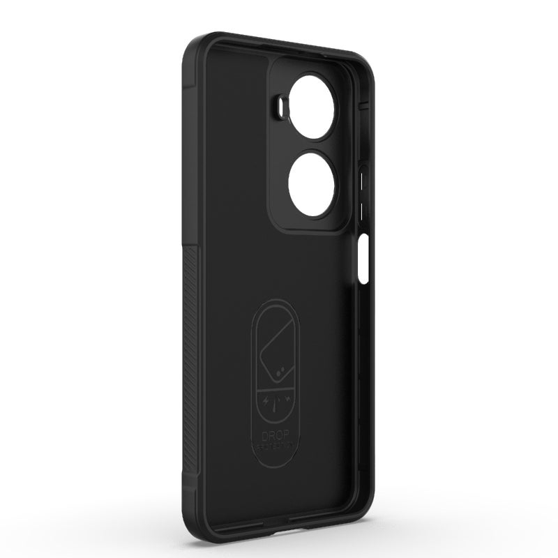 HuHa Protective Cover For Huawei nova 11 SE Magic Shield TPU + Flannel Phone Case(Red) - Image 4