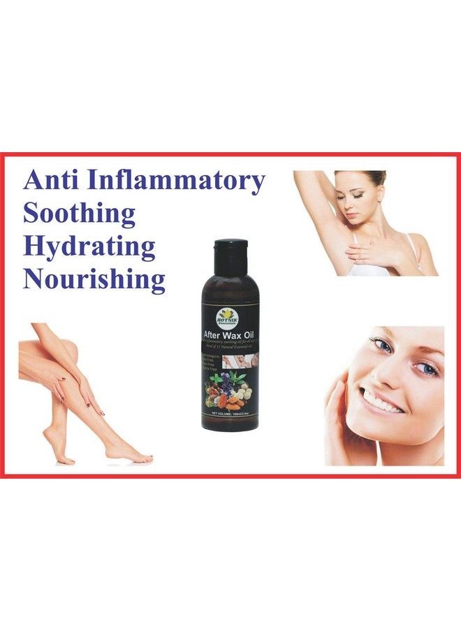 BOTNIK Essentials - مزيج من 13 زيتًا عطريًا طبيعيًا بعد إزالة الشعر بالشمع؛ مطهر ومهدئ وشفائي ومغذي؛ 100 مل أفضل حل لإزالة الشمع وتهدئة البشرة بعد إزالة الشعر بالشمع أو الحلاقة أو أي إزالة أخرى للشعر - Image 1