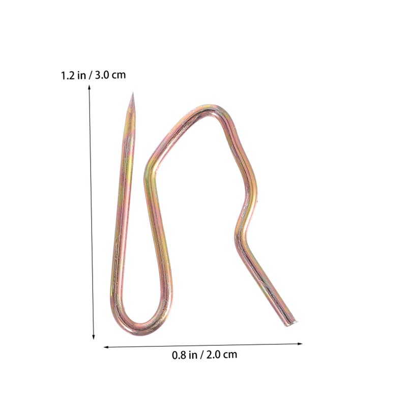 750 Pcs Curtain Pin Hooks Golden Metal Hanger Hooks For Curtain Rod Door Shower Drapery Slip - Image 5