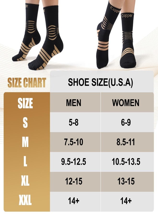 NEENCA Professional Copper Compression Socks, Medical Ankle Support Socks for Injuries Recovery & Pain Relief, Women & Men Circulation, Swelling, Runner, Travel, Pregnancy, Flying-1 Pair, 20-30 mmHg - Image 5