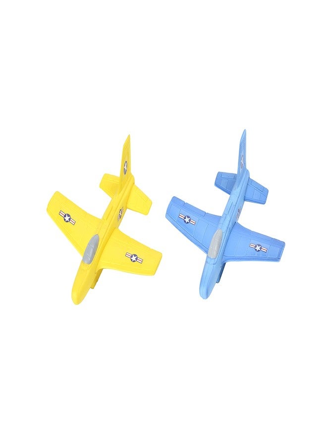 Aeromax Aerobatic Foam Flyer. Safe and Soft for Indoor & Outdoor use. (2 PK: 1 Blue 1 Yellow) - Image 1
