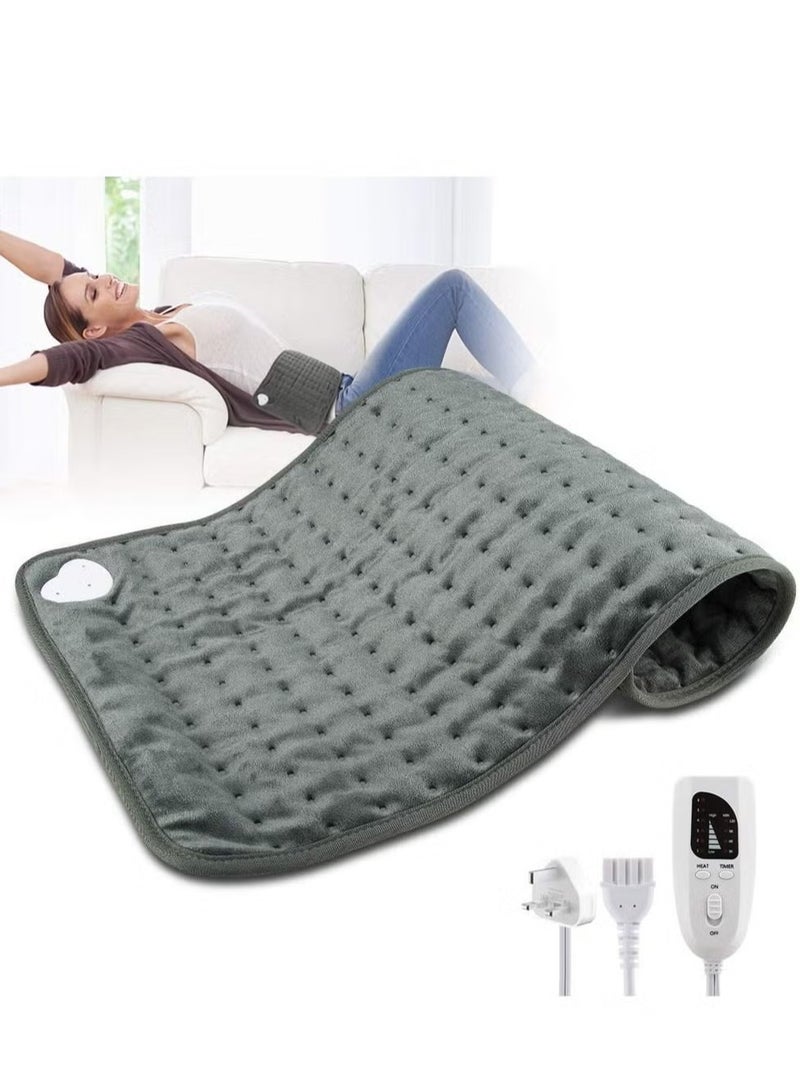 Calming Heat Massaging Weighted Heating Pad by Sharper Image - Electric Heating Pad with Massaging Vibrations, Auto - Off,12 Settings - 3 Heat, 9 Massage - Pain Relief - Image 1