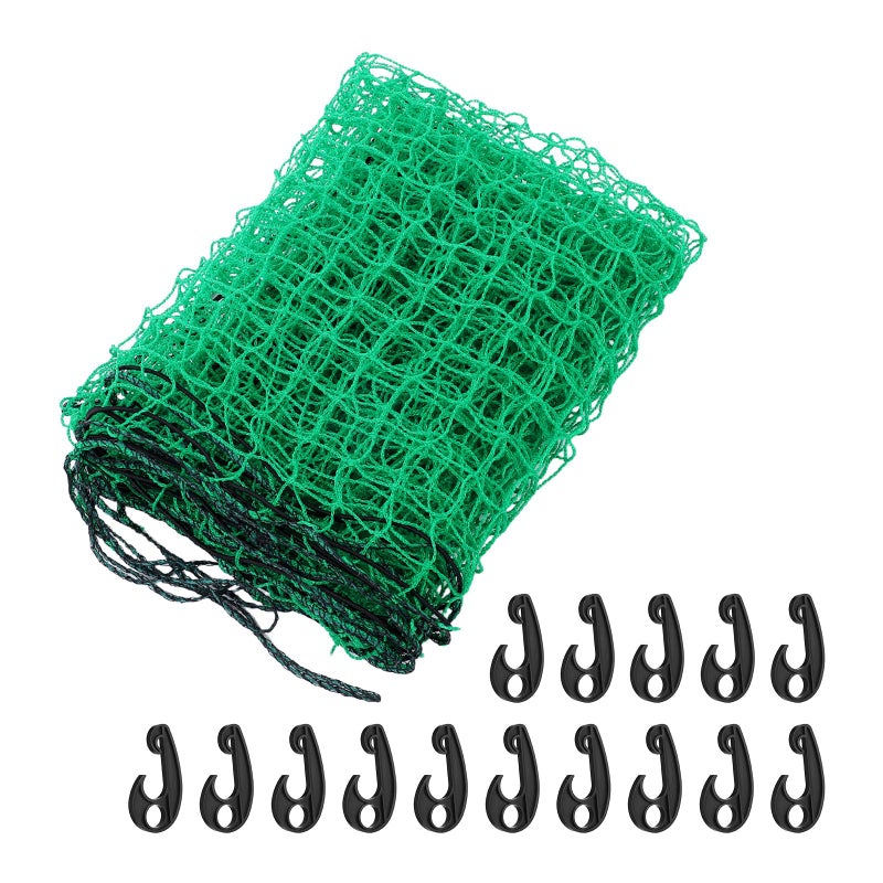 Heavy Duty 2x3m Truck Bed Cargo Net With 15 Hooks And Elastic Bungee Cords For Secure Transport - Image 2