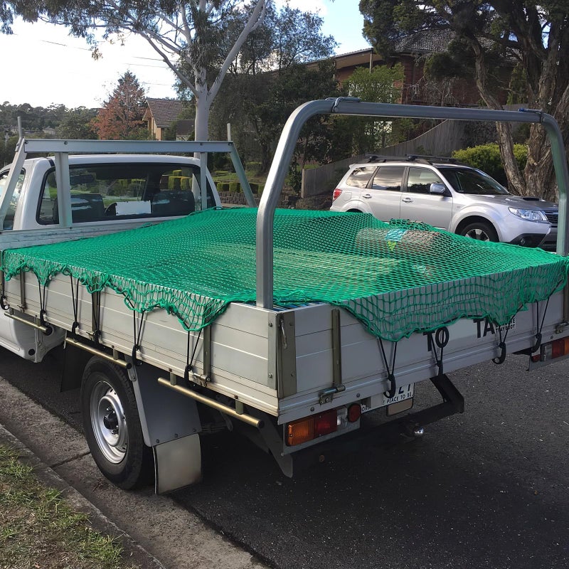 Heavy Duty 2x3m Truck Bed Cargo Net With 15 Hooks And Elastic Bungee Cords For Secure Transport - Image 5