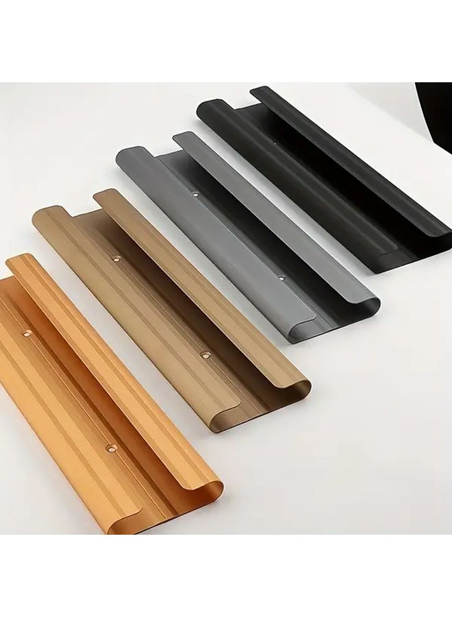 Black Under Cabinet Wine Glass Holder Aluminum Easy Install Home Bar - Image 4