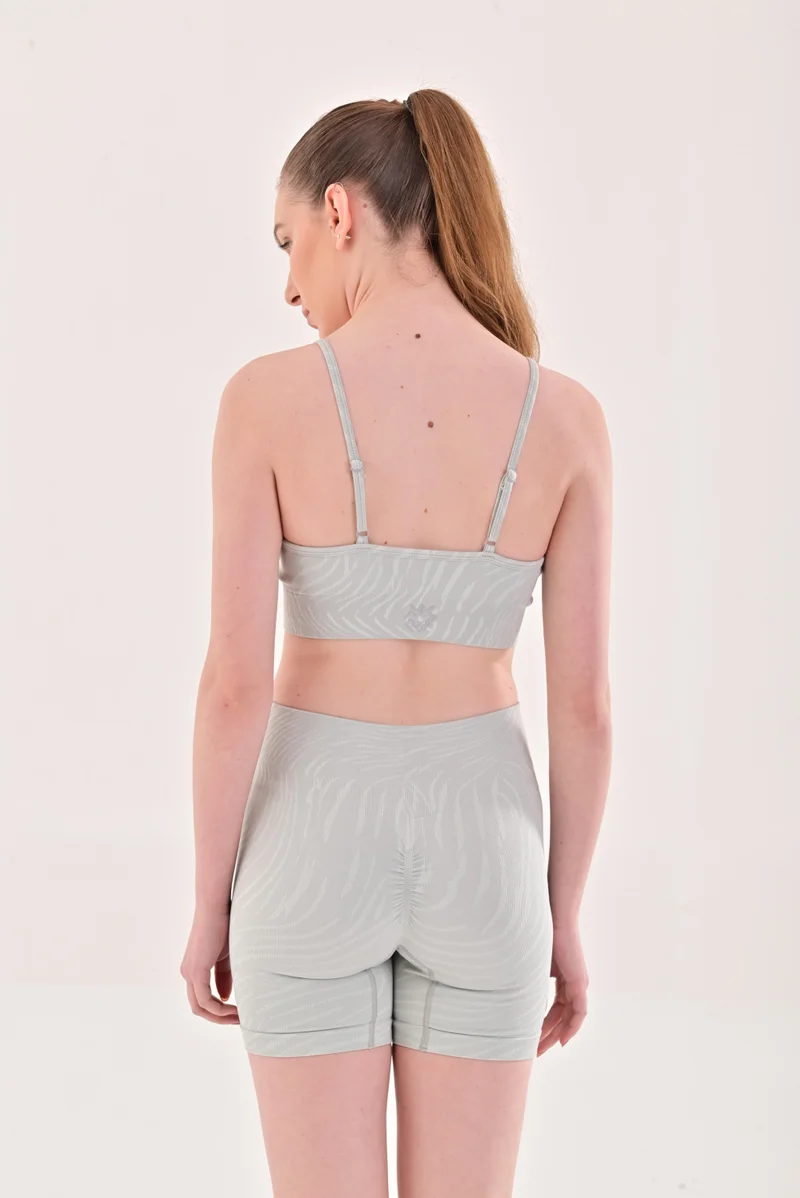 Esso5  Abstract Strappy Sports Bra for Women | Best Price UAE