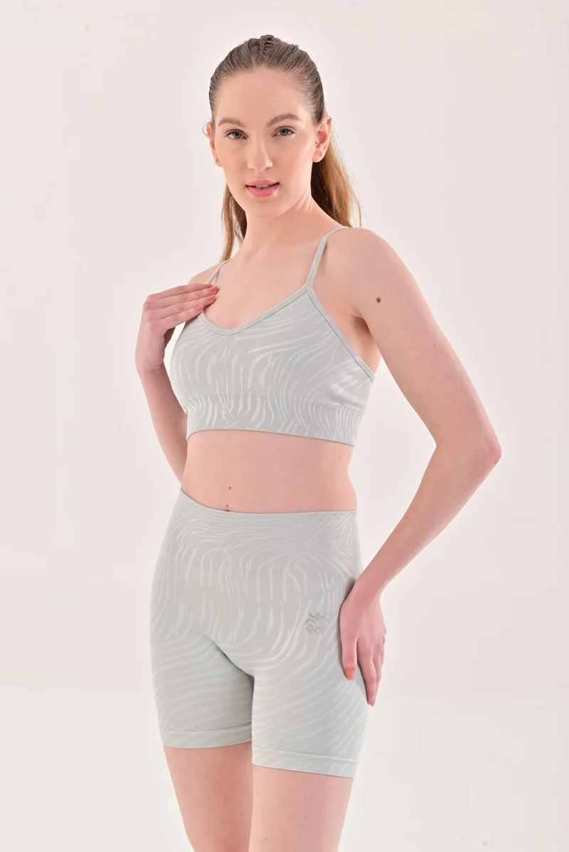 Esso5  Abstract Strappy Sports Bra for Women | Best Price UAE