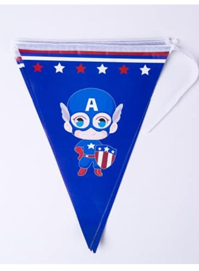Brain Giggles Captain America Theme Tableware for Birthday Party Supplies - Image 2