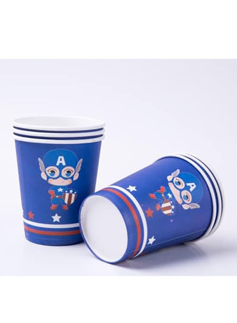 Brain Giggles Captain America Theme Tableware for Birthday Party Supplies - Image 3