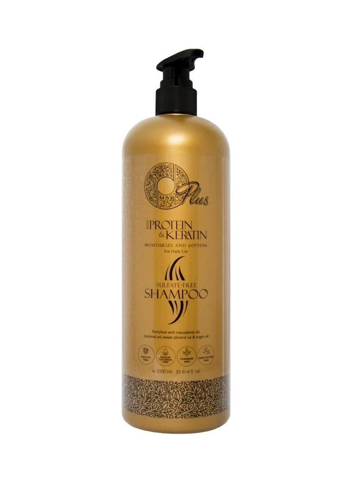 Oplus Nourishing and moisturizing shampoo for hair treated with protein and keratin with natural oil extracts 500ml - Image 1