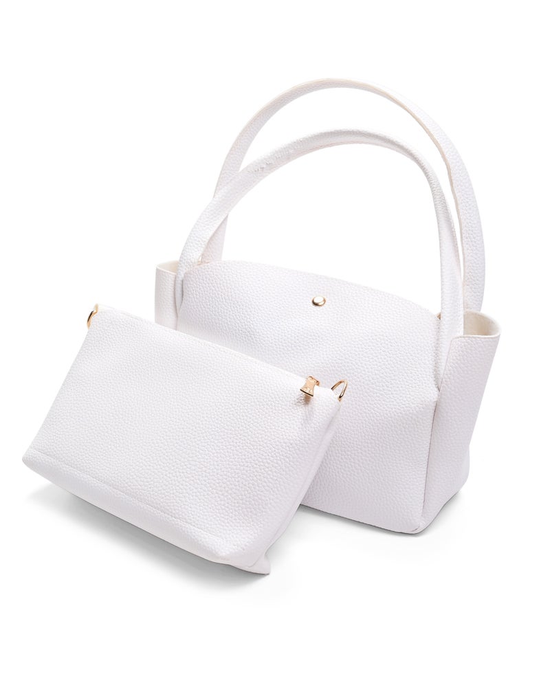 Trendy Leather Mini Bag With Double Handles - Image 1