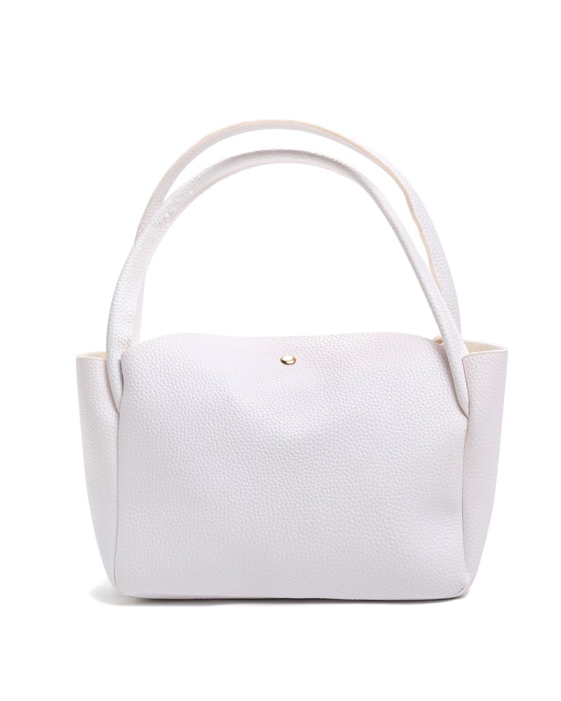 Trendy Leather Mini Bag With Double Handles - Image 3