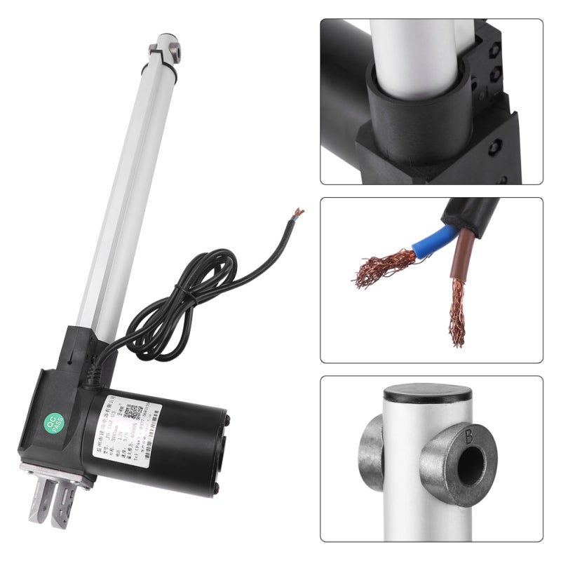 DC 12V Linear Actuator: 300mm Stroke, 6000N/4000N Push-pull, High Quality Metal Material - Reliable Stable Performance, Built-in Stroke Switch for Automotive, Medical Devices, Industrial Lifting - Image 4