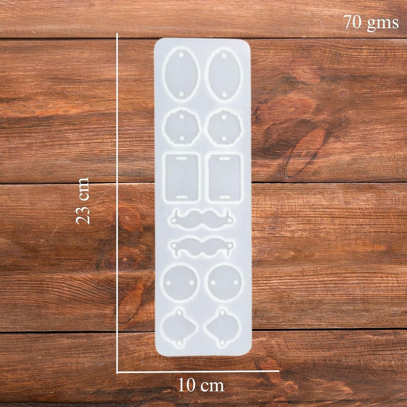 Eoast � Rakhi Mould Resin Art Silicone Casting Mould Epoxy Mold Silicon DIY Rakhi Bracelet Jewellery Design. (Moustache Rakhi) - Image 2