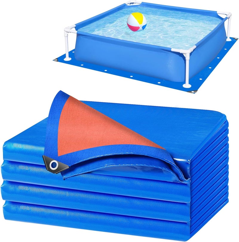 RGJ 21 Ft Pool Liner Pad for Above Ground Pools, Thickened Pool Mat Tarp for Under Pool, Dual-Color Pool Ground Pad Cloth Floor Mat for Pool Bottom, Puncture Protection & Extend Liner Life - Image 1