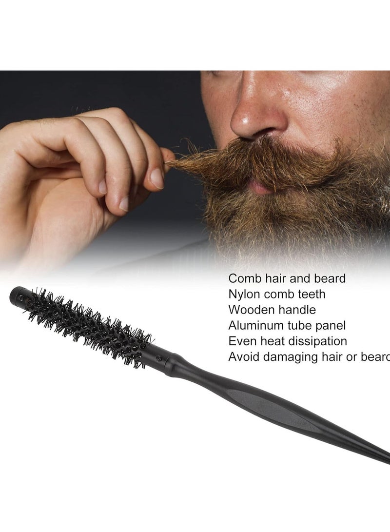 BLACK Wood Hair Dryer Brush, Size 1 with Size 4 Original Salon 2 Pieces - Image 2