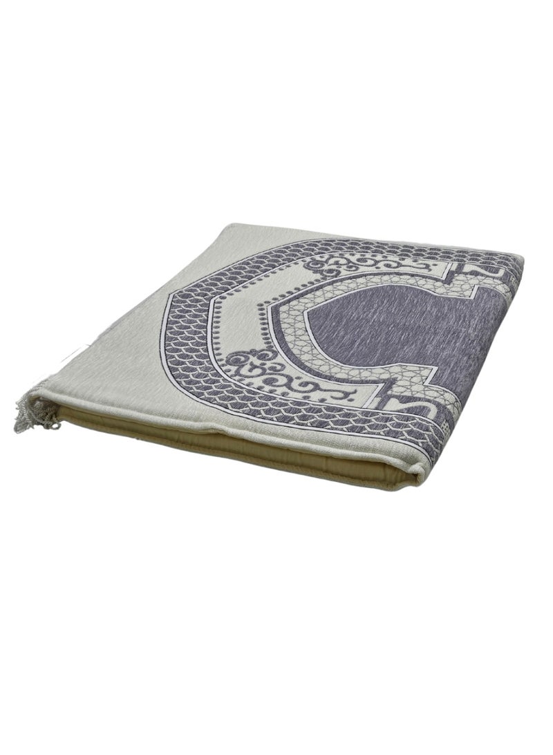 SMART HOME Luxury Padded Prayer Rug, Insulated Inner Padded Prayer Mat 110*70*4cm, Soft Microfiber Fabric and Comfortable Sponge Filling - Image 3