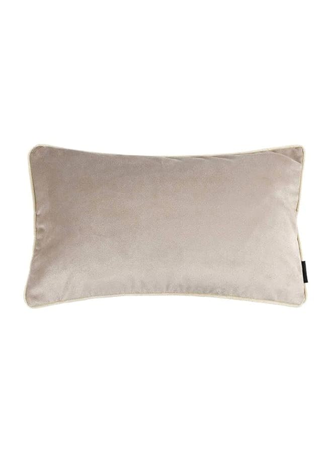 erorex Velvet Plain Matt Decorative Cushion Poly Filled 50X30 Cm Beige Am.88800503003 Kun - Image 1
