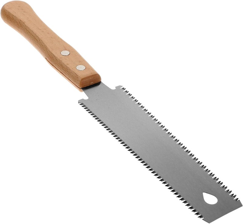 Uonlytech Double-sided Japanese Pull Saw Comfortable Wooden Handle for Woodworking and Tree Trimming Lightweight Hand Saw for Home and Garden Use - Image 1