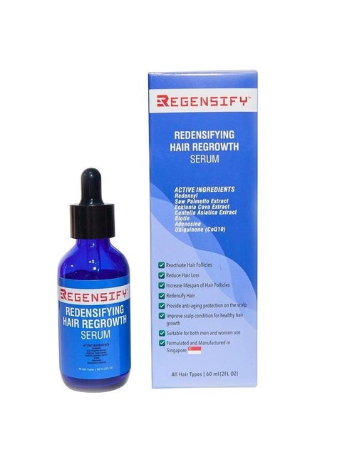 Redensifying Hair Regrowth Serum 60 ml (2 FL Oz) [Redensyl with Adenosine, Biotin, Coenzyme Q10, Centella Asiatica, Saw Palmetto and Ecklonia Cava]