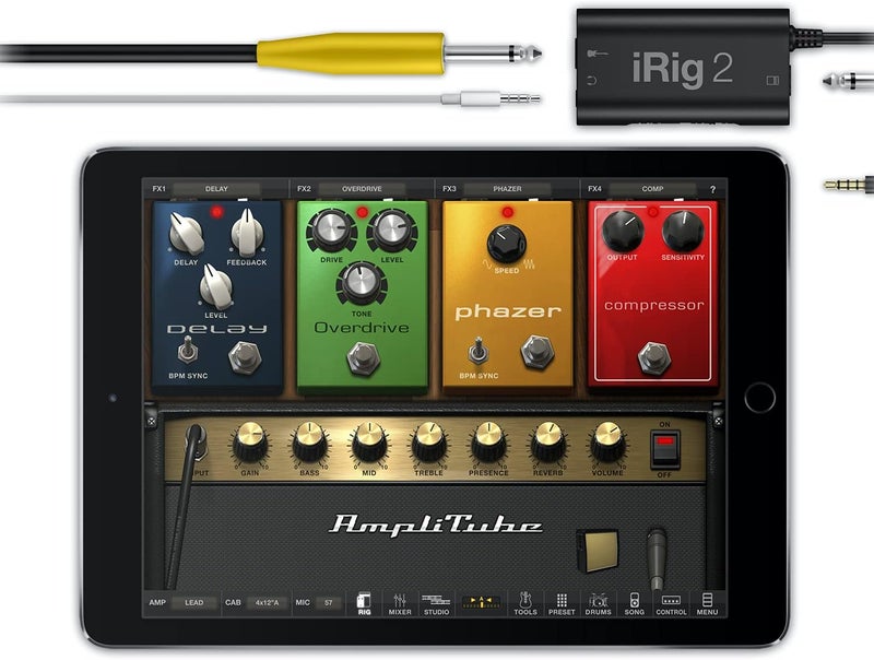 IK Multimedia واجهة صوتية محمولة للجيتار iRig 2، محول صوت خفيف الوزن لجهاز iPhone و iPad مع مدخل آلة ومخارج سماعة/مضخم صوت - Image 5