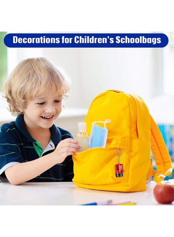 اتش واي 12 قطعة سلاسل مفاتيح مصباح يدوي صغير ، سلاسل مفاتيح LED للأطفال بألوان متنوعة 1.5 بوصة سلاسل مفاتيح محمولة باليد لهدايا حفلات التخييم - Image 5