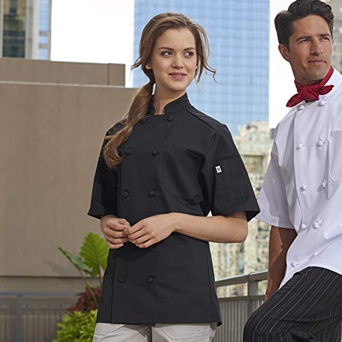Uncommon Threads mens Monterey Chef Coat Shirt, White, Medium US - Image 3