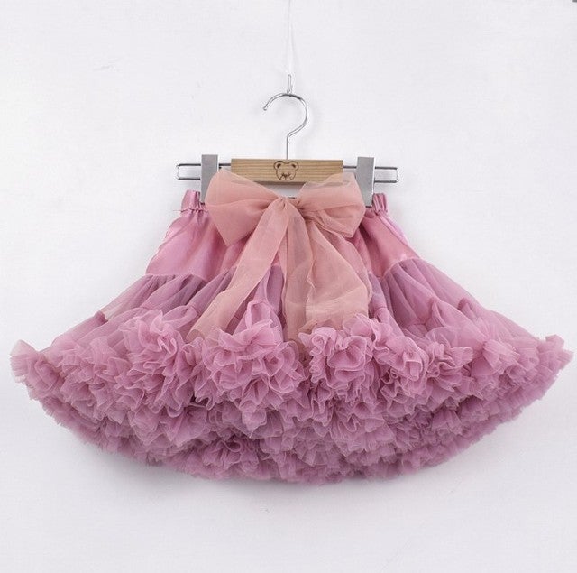 New Spring/Summer Kids Tutu Skirt Leather pink 