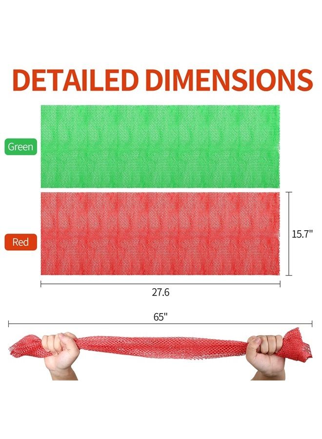 AbuQ 2 Pieces African net Sponge for exfoliating,African exfoliating net, African wash net, African Ghana Sapos scrubbing washcloth rag for Smoother Skin and Daily use (Pink Green)  - Image 2