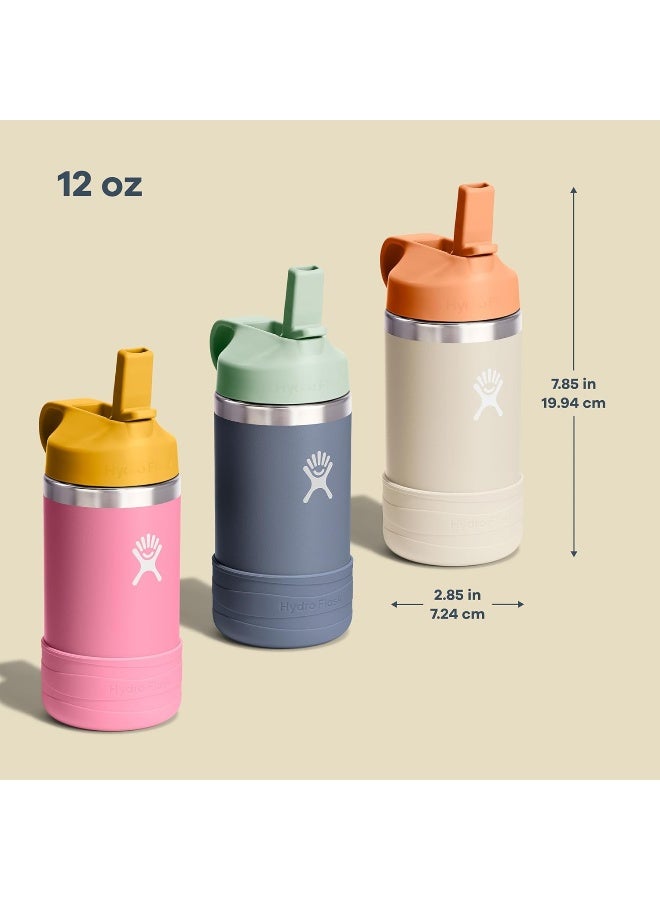 Hydro Flask هيدرو فلاسک 12 أونصة غطاء قشة للأطفال مع قاعدة - لون البحر - Image 3