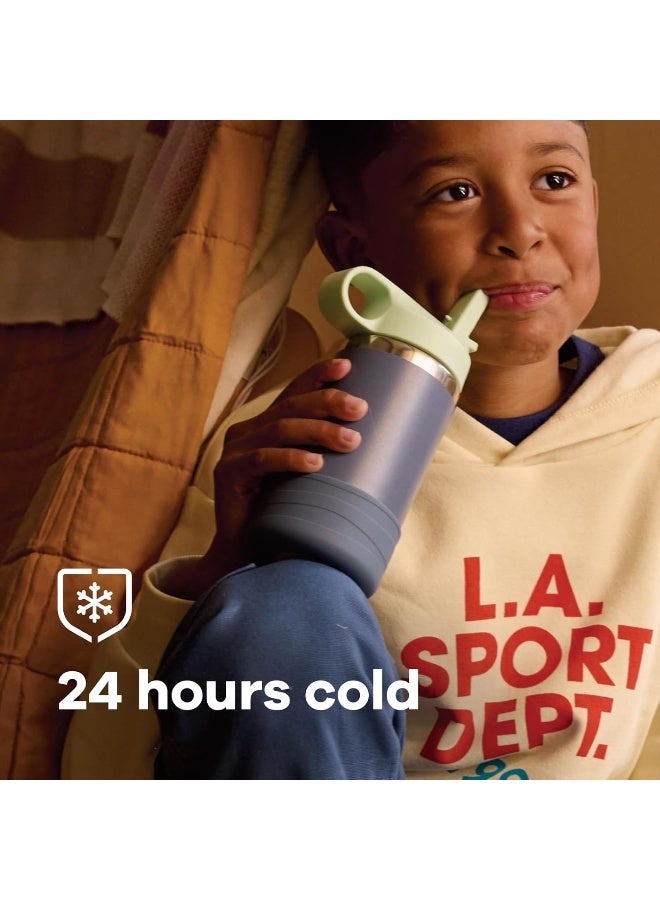 Hydro Flask هيدرو فلاسک 12 أونصة غطاء قشة للأطفال مع قاعدة - لون البحر - Image 4