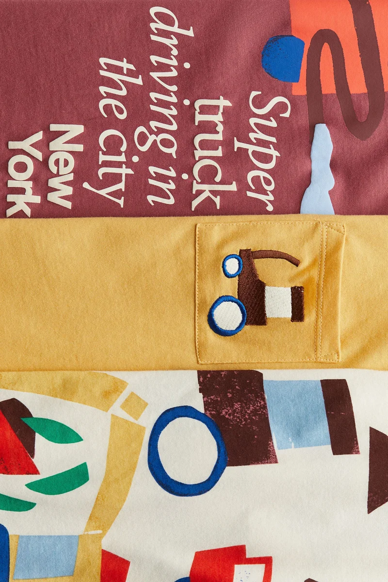 H&M 3-pack cotton tops