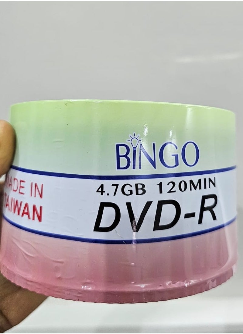 Bingo - dvd  50 pieces of readable size 4.7GB 120min dvd-R up to 16X - Image 1