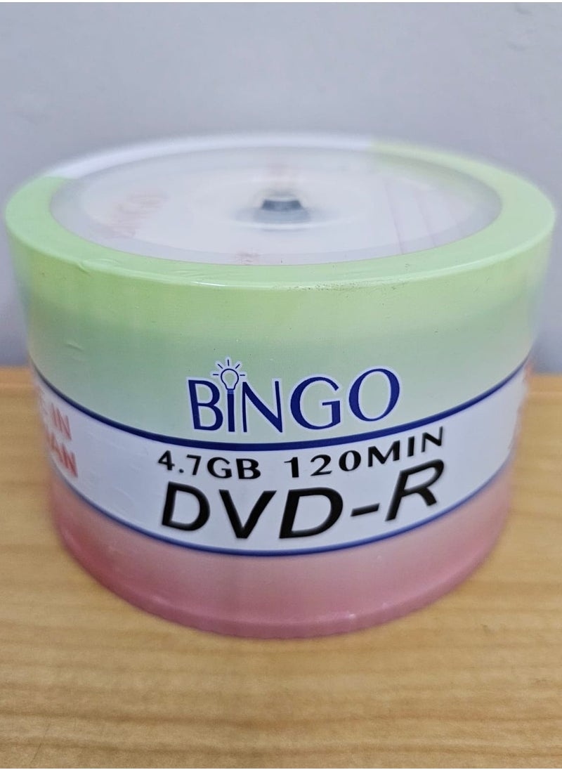 Bingo - dvd  50 pieces of readable size 4.7GB 120min dvd-R up to 16X - Image 1