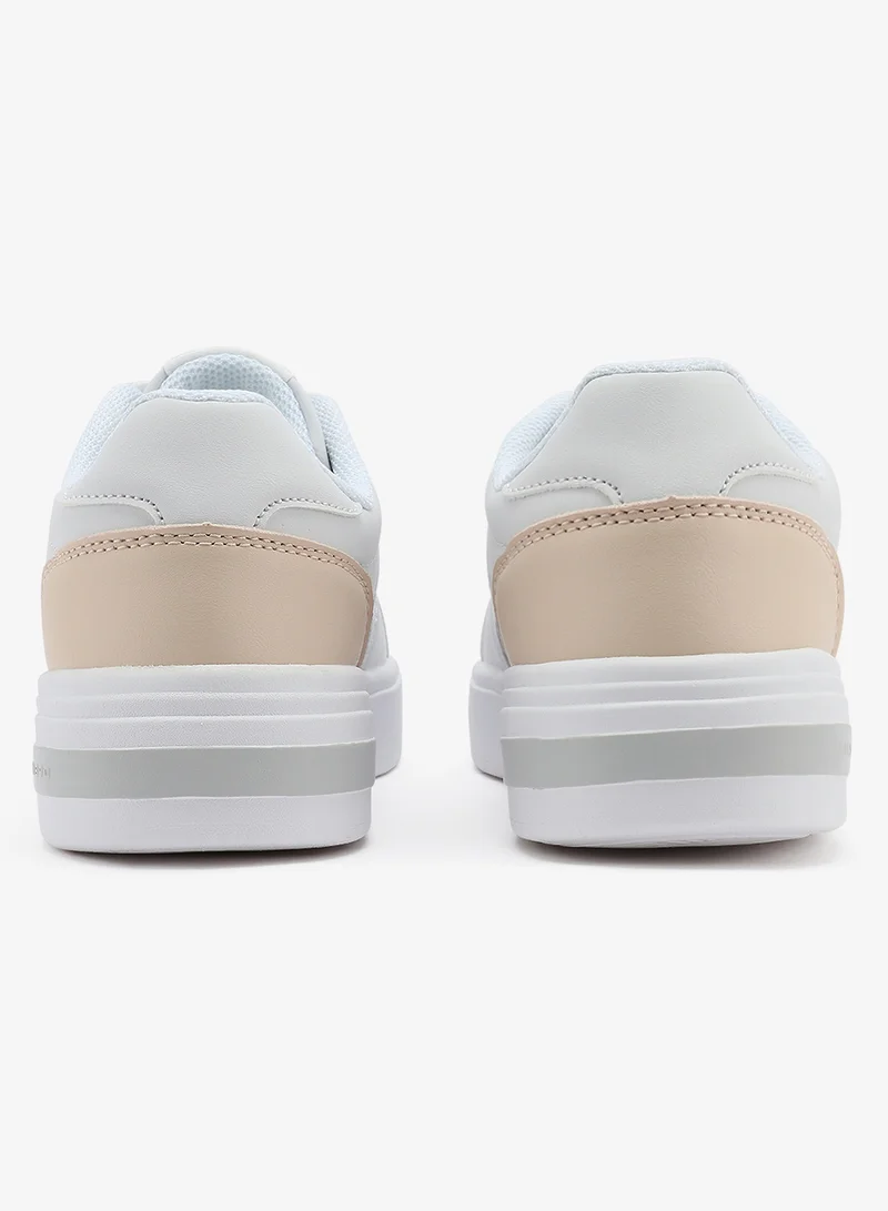 U.S. Polo Assn. white Women's White Low-Top Sneakers - Lightweight Modern Design Shoes for All-Day Comfort for Women | Best Price UAE