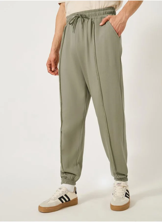 ستايلي Seam Detail Oversized Joggers with Drawstring