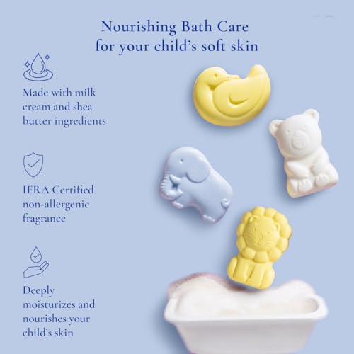 Softsens Assorted Kids Soap 75g each ( Pack of 4 x 75g) | Gentle Nourishing Care with Shea Butter & Natural Milk Cream, Dermatologist Tested Baby Soap, Moisturizing Animal Shape Bar Soap For Toddlers & Kids 2-10 Years - Image 2