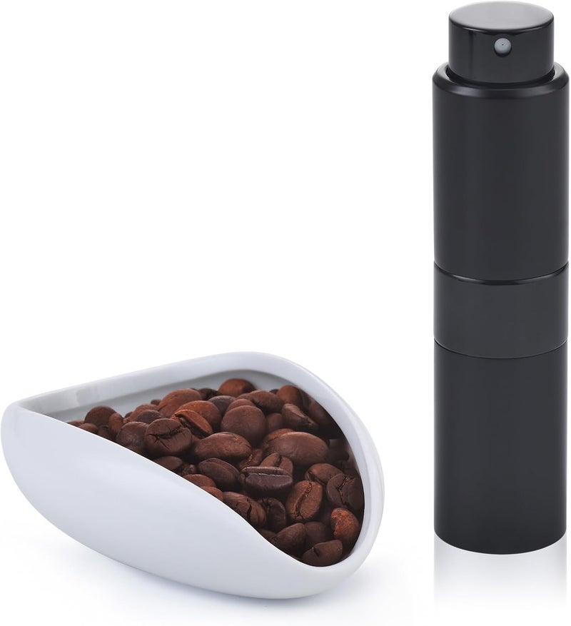 Lulupack Coffee Bean Dosing Cup with Spray Bottle, Coffee Accessories Measure Set, Espresso Bean Dose Measuring Tool - Image 1
