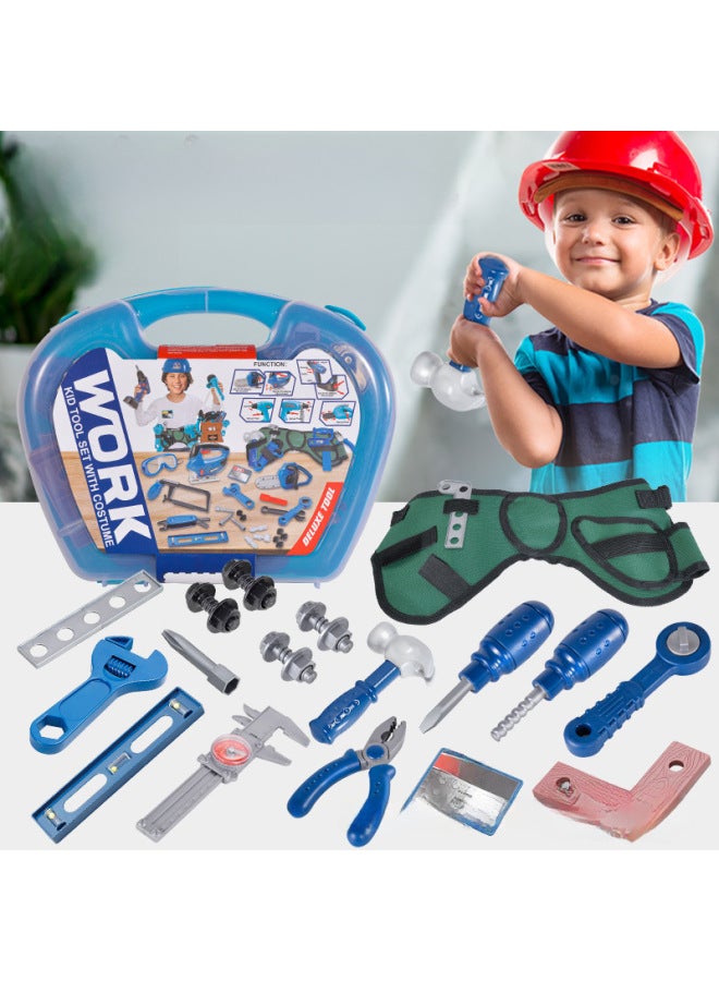 أداة صيانة محاكاة خاصة لعبة تخزين مجموعة حقيبة ظهر مفك كهربائي مجموعة ألعاب - اللون: STGJ03B حزمة تخزين كاكي 【التكوين كما هو موضح في الشكل】】 - Image 4