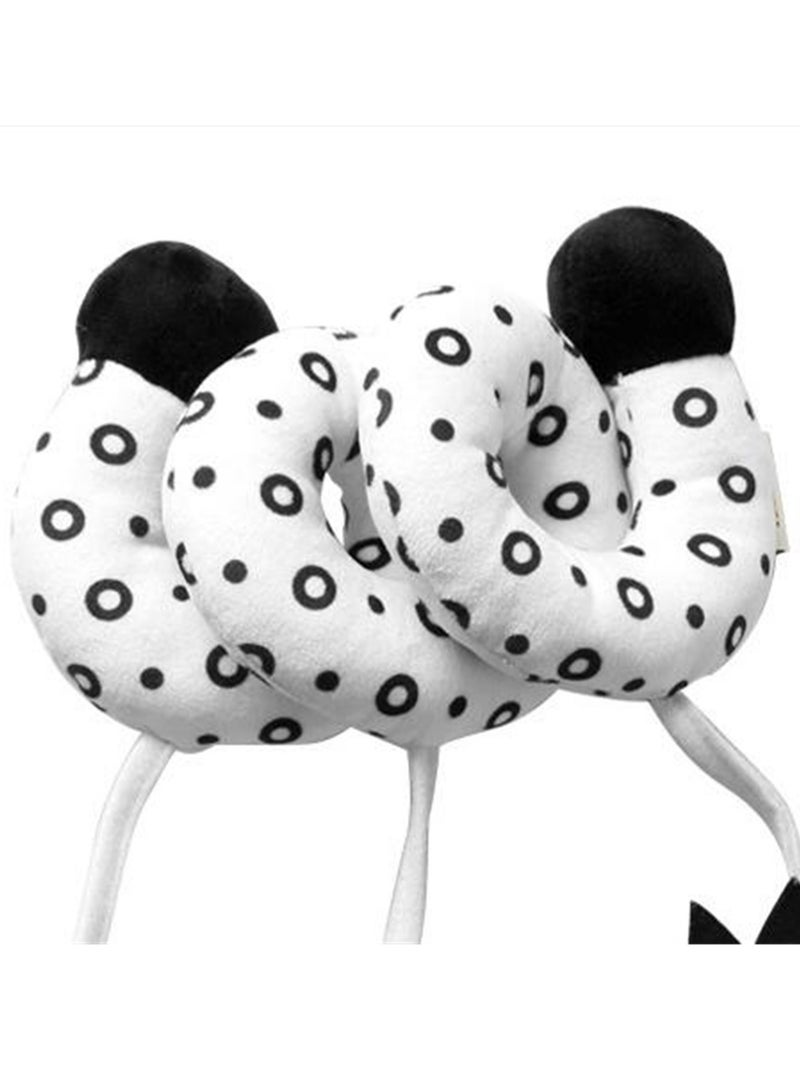 Baby crib hanging around the bed toy baby stroller black and white animal with bell bed bell doll ready for sale  - Image 2