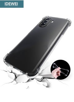 IDEWEI HUAWEI Nova Y71/Y70 Case, Designed for Huawei Nova Y71/Y70 Case, Nova Y71/Y70 Cover with Four Corner Anti-Fall Airbags, Slim TPU Rubber Soft Silicone Back Cover for HUAWEI Nova Y71/Y70 4G (Clear)  - Image 1