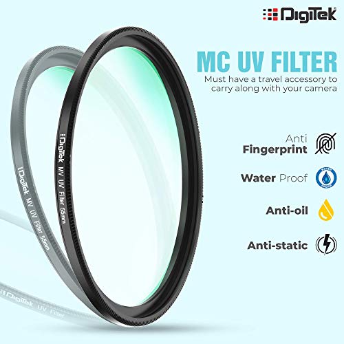 DIGITEK® (MCUV55 MM) 55mm MC UV Filter with 16 Multi-Coated Layers for DSLR Camera Lens Protection from UV Rays, Dust & Scratches - Image 4