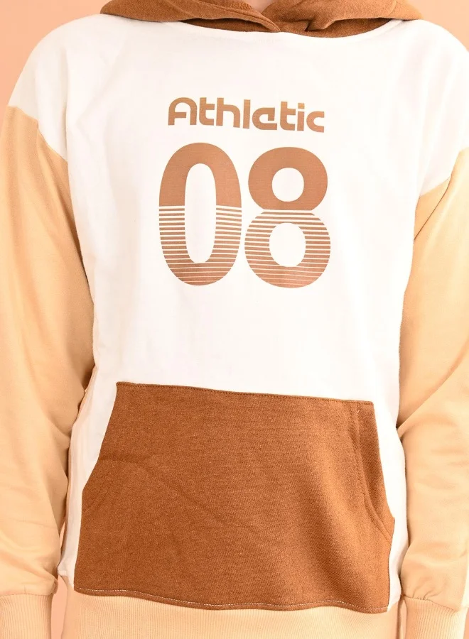 ليل بيكس طقم سويت شيرت وبنطلون رياضي سادة