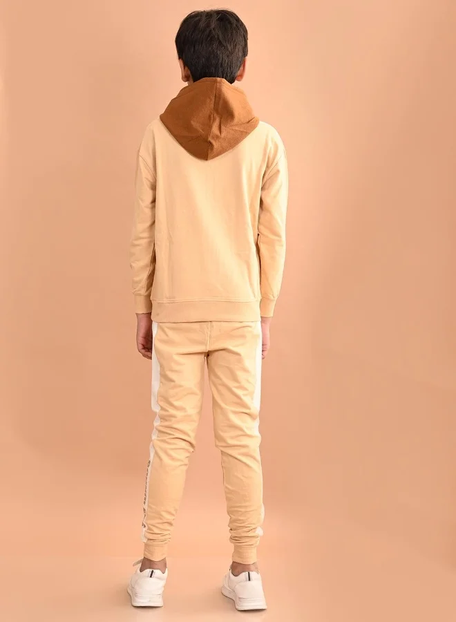 ليل بيكس طقم سويت شيرت وبنطلون رياضي سادة