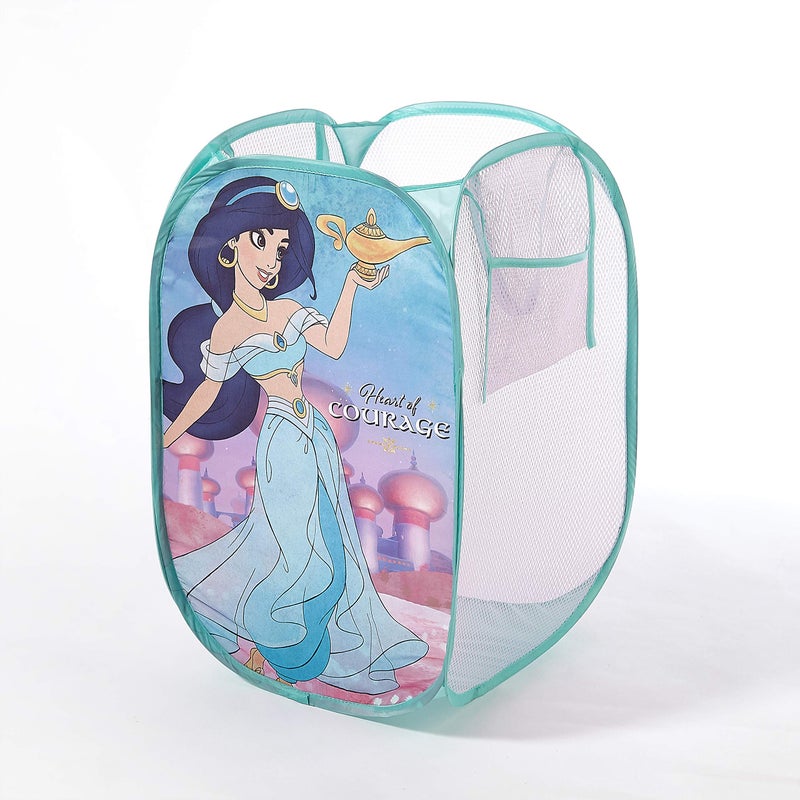 Disney Aladdin Pop Up Hamper with Durable Carry Handles, 21" H x 13.5" W X 13.5" L